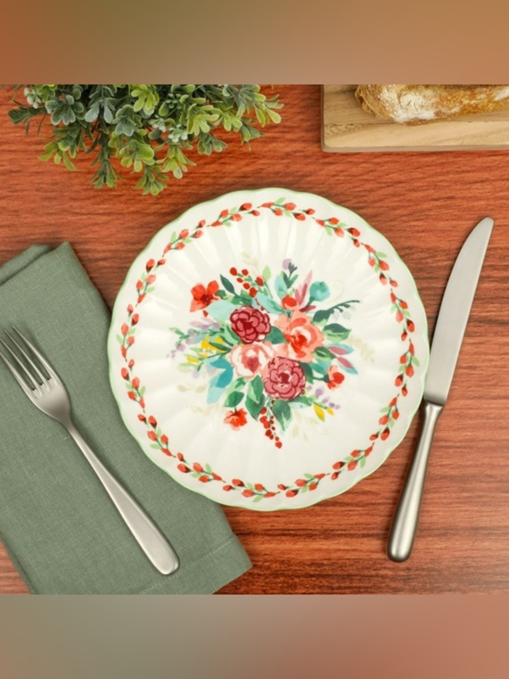 Pioneer Woman ~ PAINTED MEADOW ~ 8.5" Salad Plate